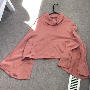 Free people movement cropped sweatshirt large